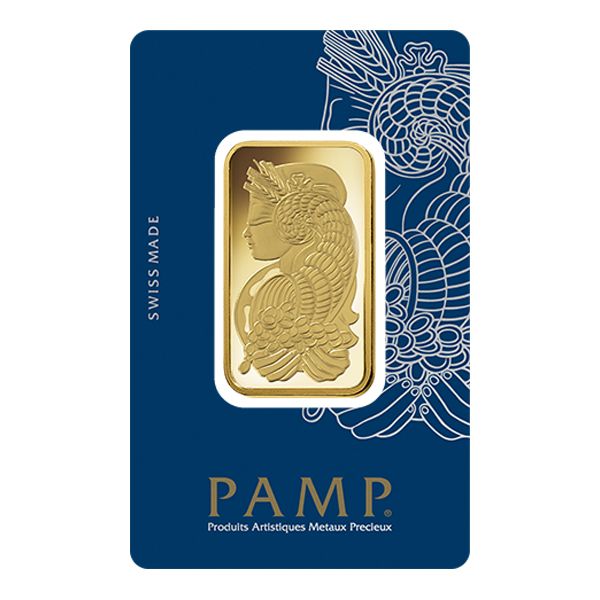 Pamp Suisse 1oz gold bar Lady Fortuna